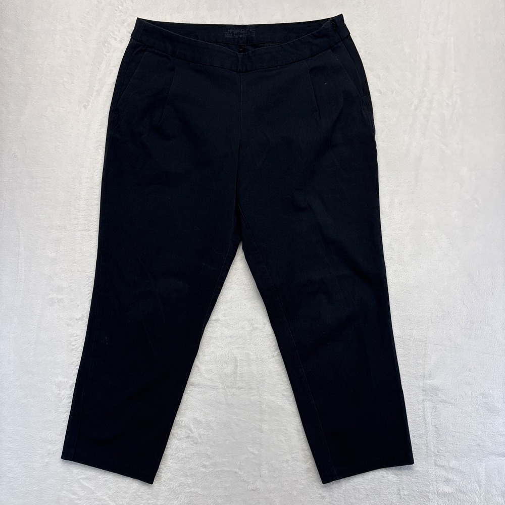 Nike Golf Dri-Fit Tour Pants Women's Size 8 Black Athlesiure Sport Outdoor